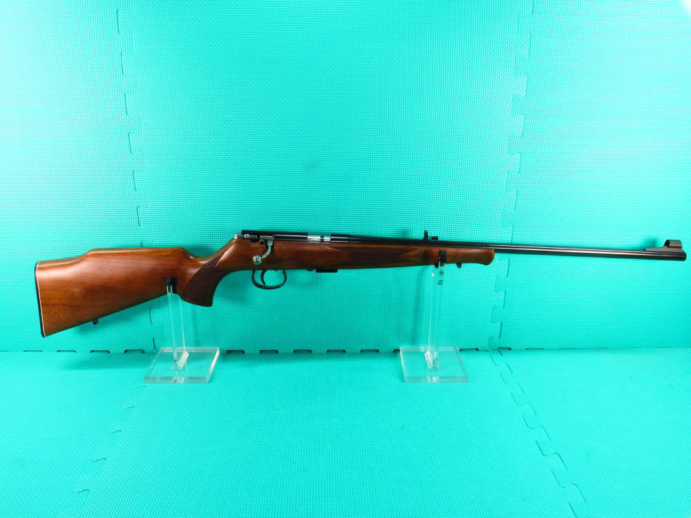 Anschutz Model 1415-1416 Bolt Action 22 LR Blued 22" Open Sights Very Nice!-img-0