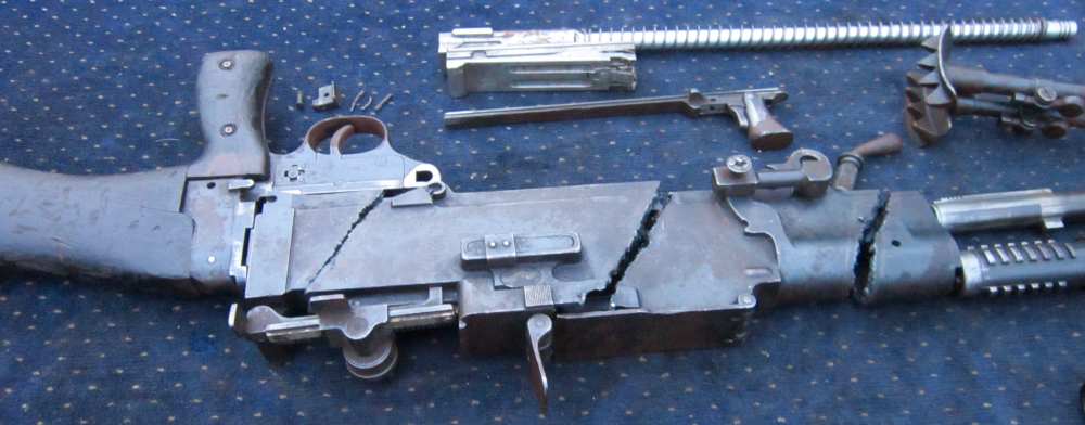 WW2 Vickers Berthier LMG parts kit, good barrel, bipod, mags,payments avail-img-25