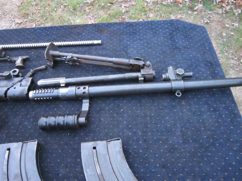 WW2 Vickers Berthier LMG parts kit, good barrel, bipod, mags,payments avail-img-21