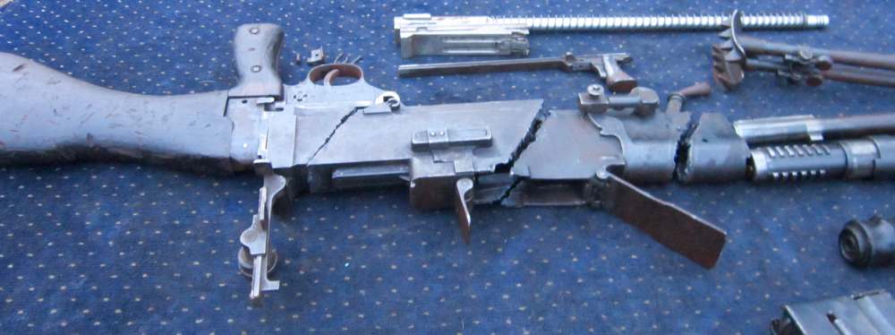WW2 Vickers Berthier LMG parts kit, good barrel, bipod, mags,payments avail-img-24