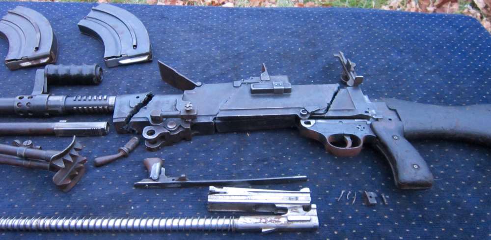 WW2 Vickers Berthier LMG parts kit, good barrel, bipod, mags,payments avail-img-15