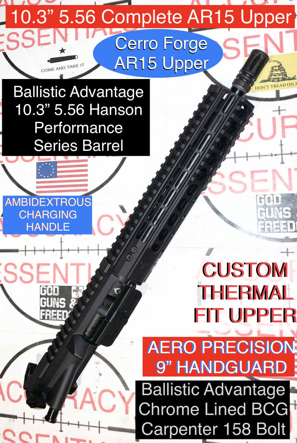 Aero Precision Ballistic Advantage 10.3” 5.56 Complete Performance Upper -img-0