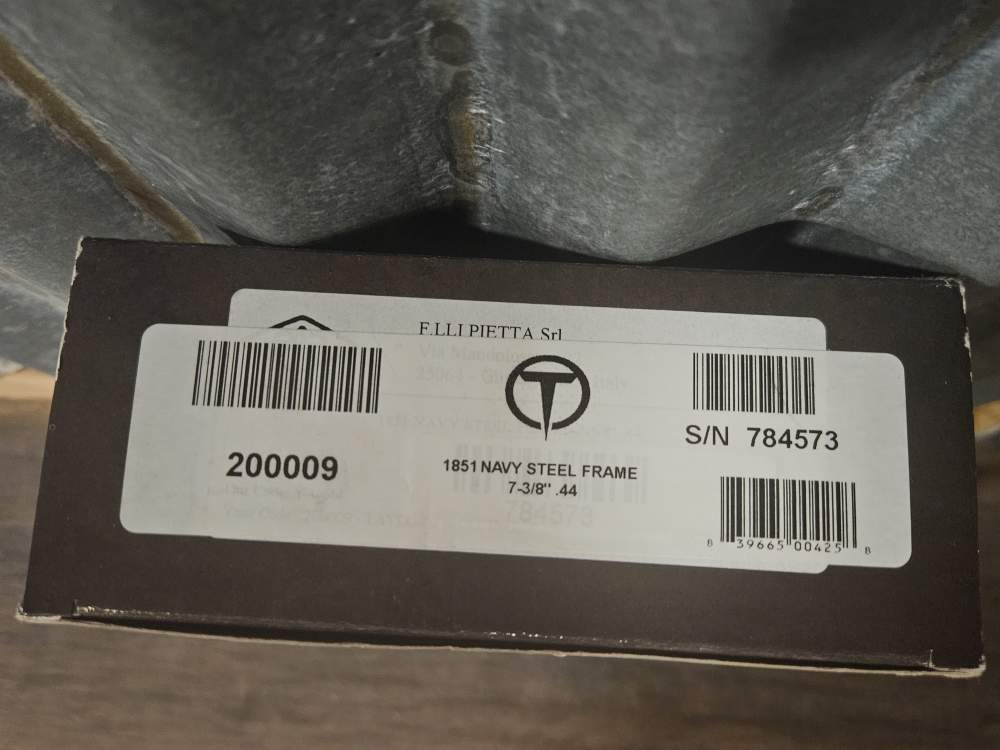 Taylor's & Co. 1851 Navy Steel Frame .44 Revolver - NIB-img-5