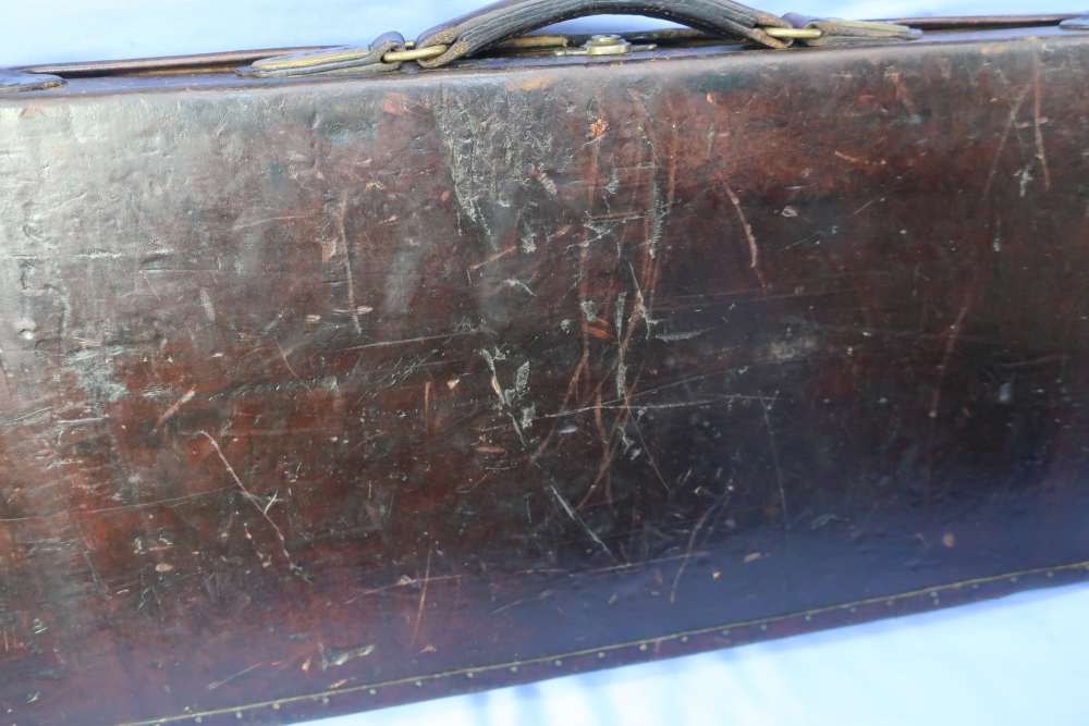 James Purdey & Sons Two Gun Leather Case Antique-img-13