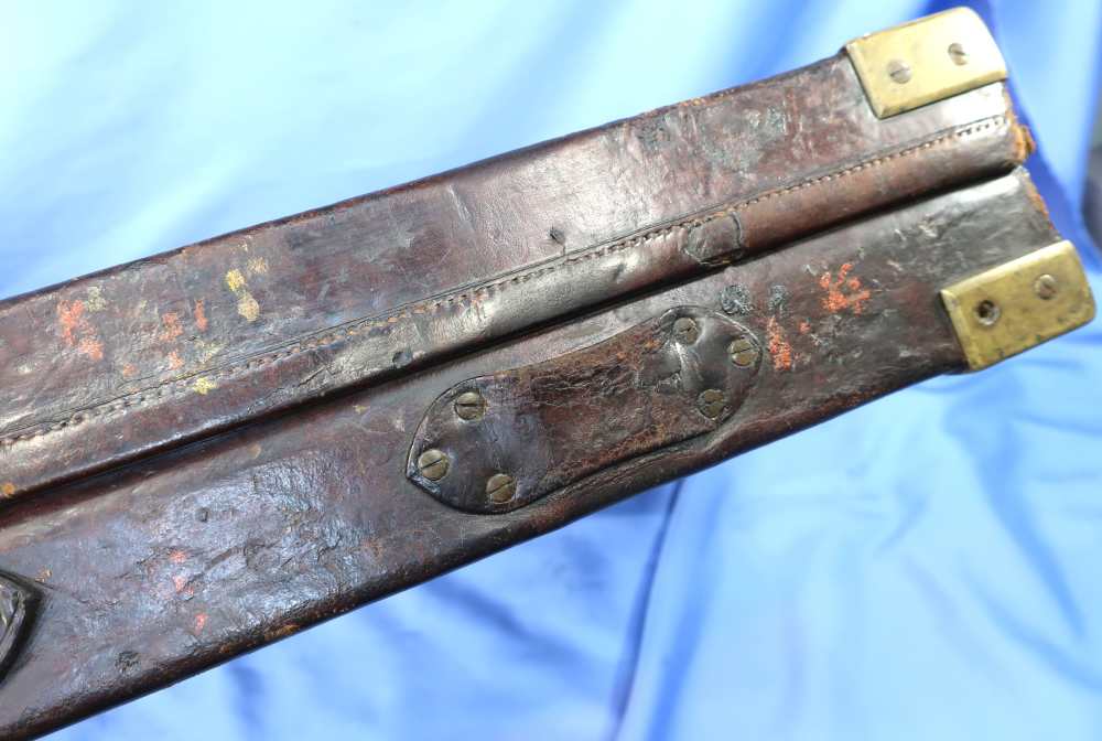 James Purdey & Sons Two Gun Leather Case Antique-img-3