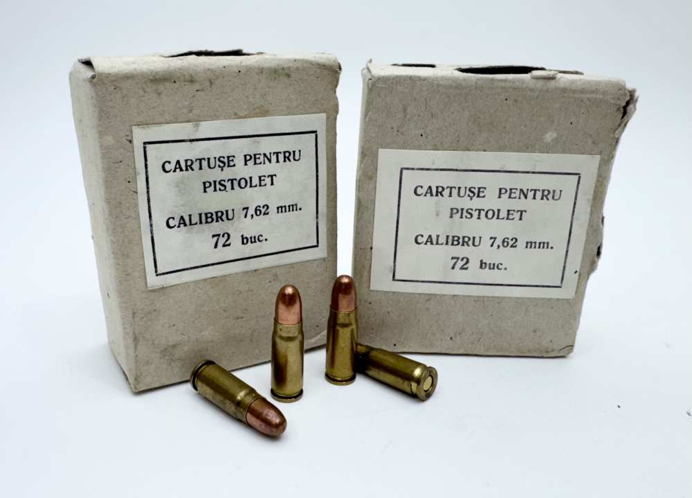 Romanian 7.62x25MM Tokarev Ammunition 144rds. (2 Boxes) 1980's Manufacture-img-0