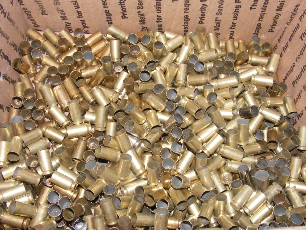 550 Empty Brass Cases .40 S&W Smith & Wesson Pistol Reloading Mixed Stamps-img-1