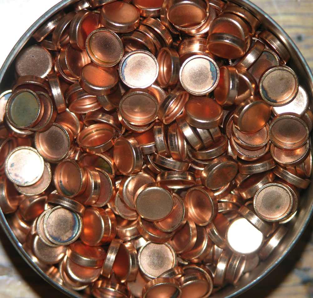 Hornady 7mm 0.284” Caliber Cast Bullet Gas Checks 1000 Pieces #7060-img-1