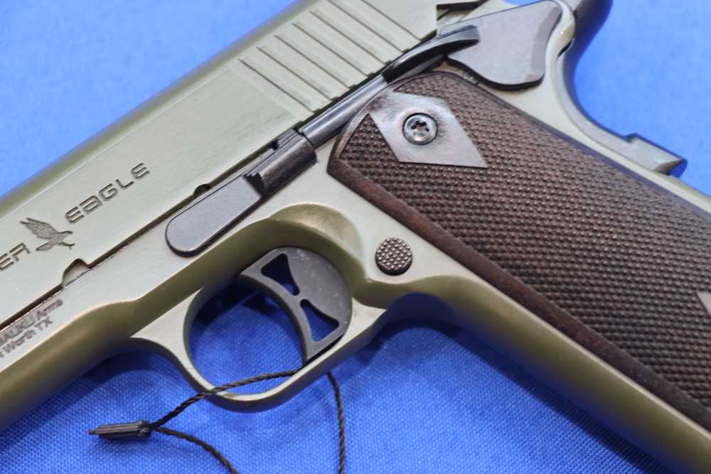 Balikli Arms 1911 Silver Eagle Pistol 45ACP OD GREEN Walnut Grip BLK45-1911-img-6