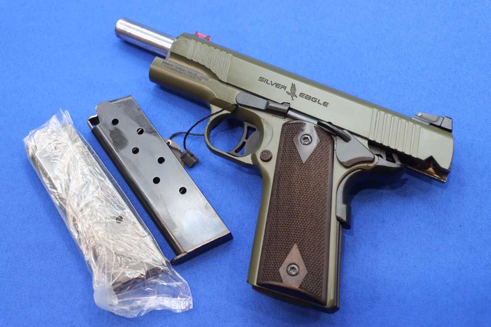 Balikli Arms 1911 Silver Eagle Pistol 45ACP OD GREEN Walnut Grip BLK45-1911-img-28
