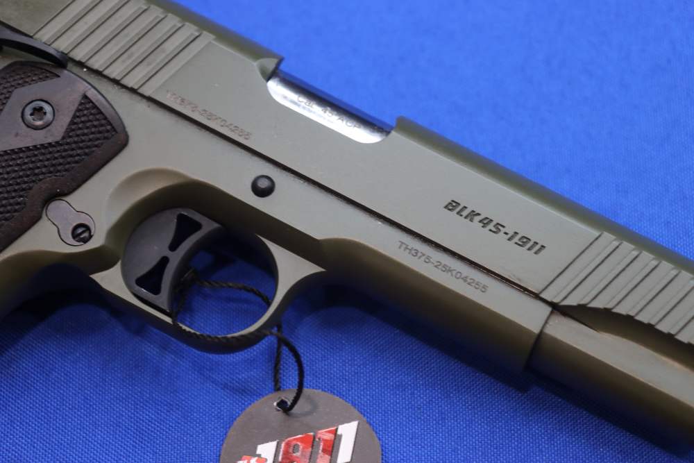 Balikli Arms 1911 Silver Eagle Pistol 45ACP OD GREEN Walnut Grip BLK45-1911-img-11
