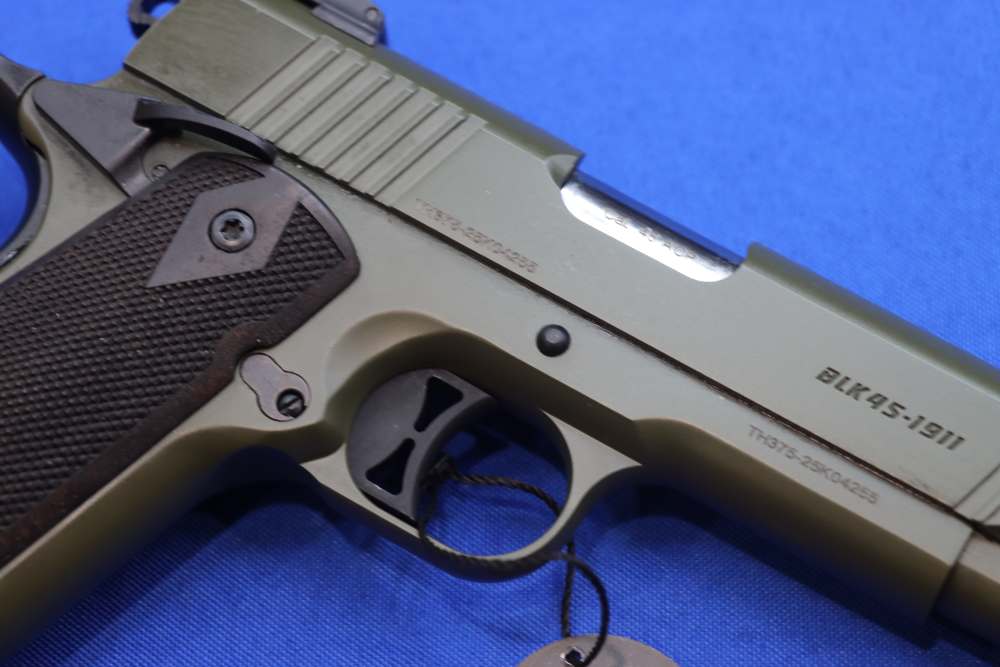 Balikli Arms 1911 Silver Eagle Pistol 45ACP OD GREEN Walnut Grip BLK45-1911-img-12