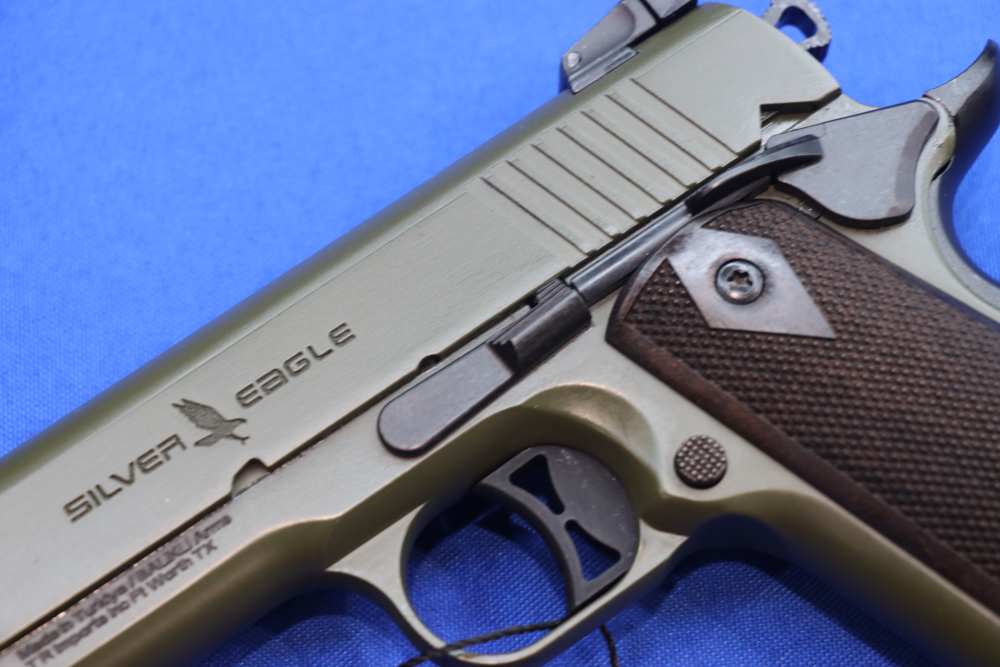 Balikli Arms 1911 Silver Eagle Pistol 45ACP OD GREEN Walnut Grip BLK45-1911-img-4