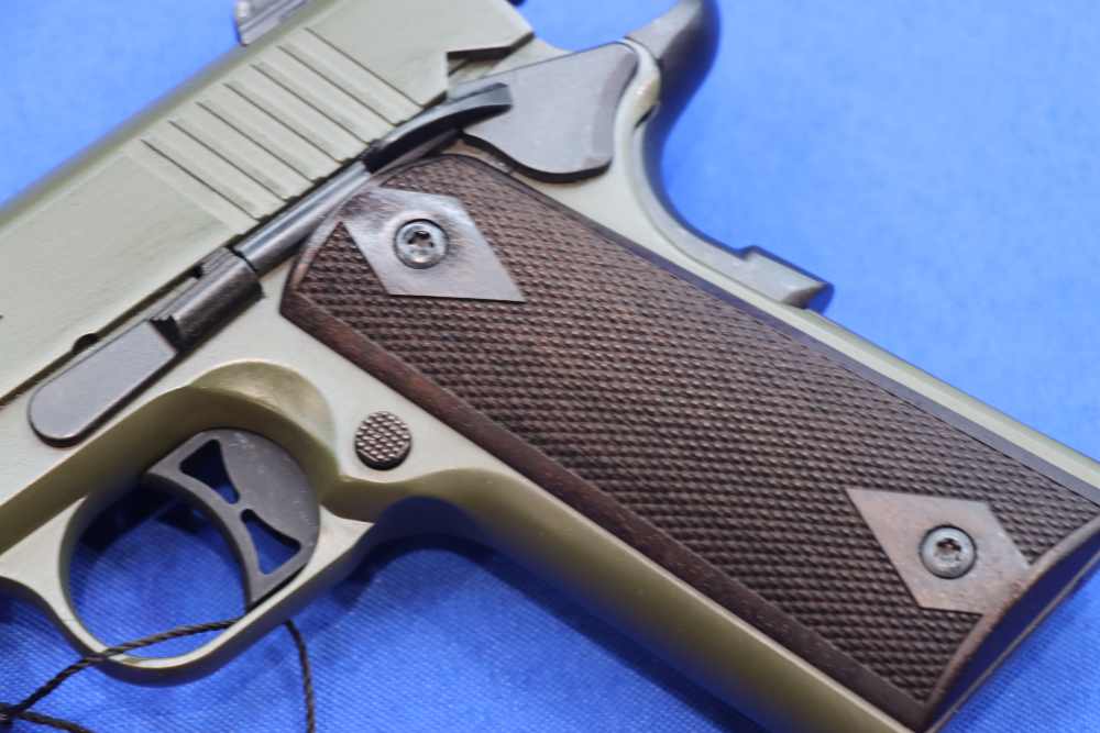Balikli Arms 1911 Silver Eagle Pistol 45ACP OD GREEN Walnut Grip BLK45-1911-img-7