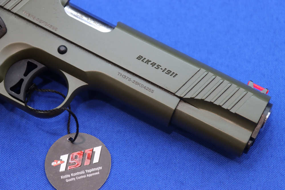 Balikli Arms 1911 Silver Eagle Pistol 45ACP OD GREEN Walnut Grip BLK45-1911-img-10