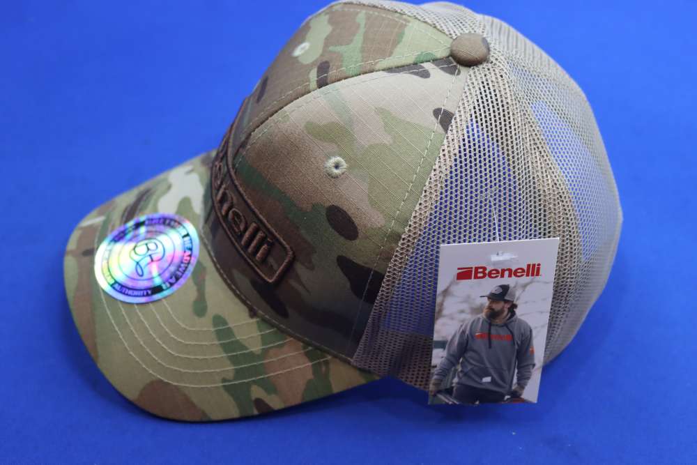 Benelli Factory Original Multicam CAMO Trucker Ball Cap Hat Snapback NEW !-img-6