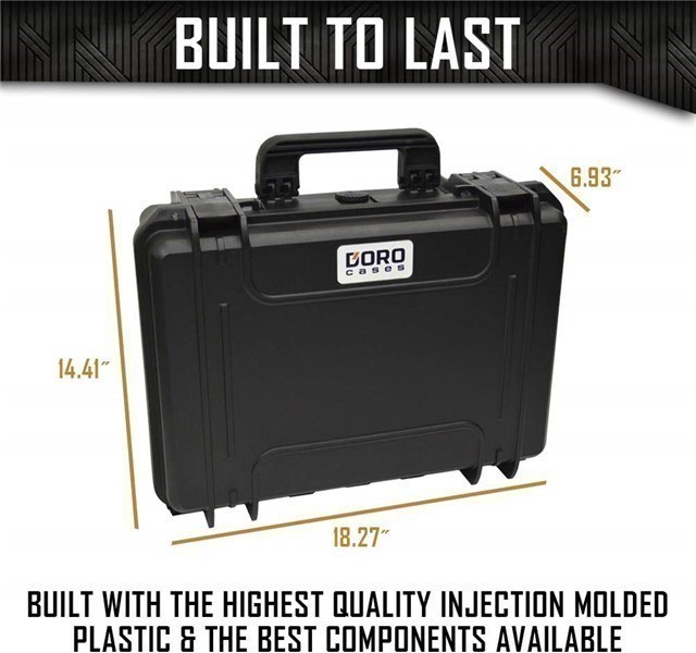 5 Pistol 18 Magazine DORO Heavy Duty Case w/ Blue TopGuard Foam-img-2