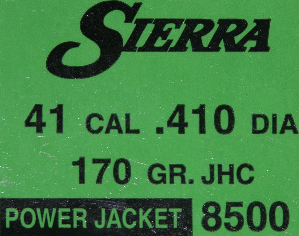Sierra Sports Master 41 Cal .410” 170gr JHC Bullet 100pc Boxes #8500 -img-0