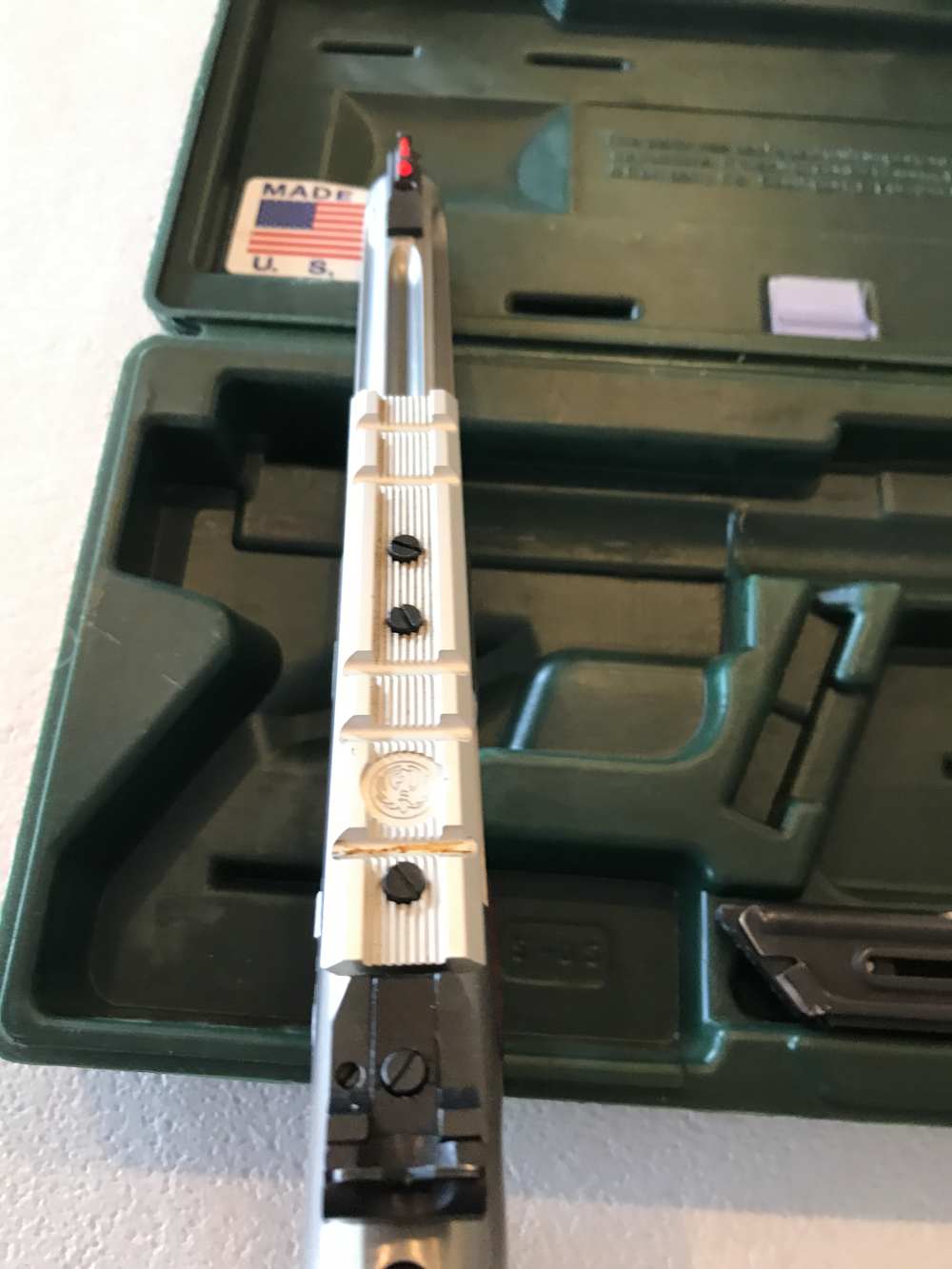 RUGER MKIII HUNTER 22LR W/BURRIS FASTFIRE II USED!-img-4