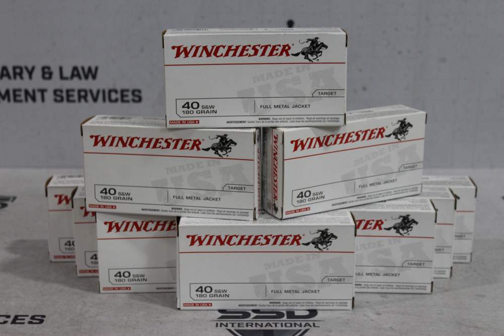 Winchester FMJ Target 40s&w 180gr Q4238 500rds DL/Adult Signature Required!-img-0