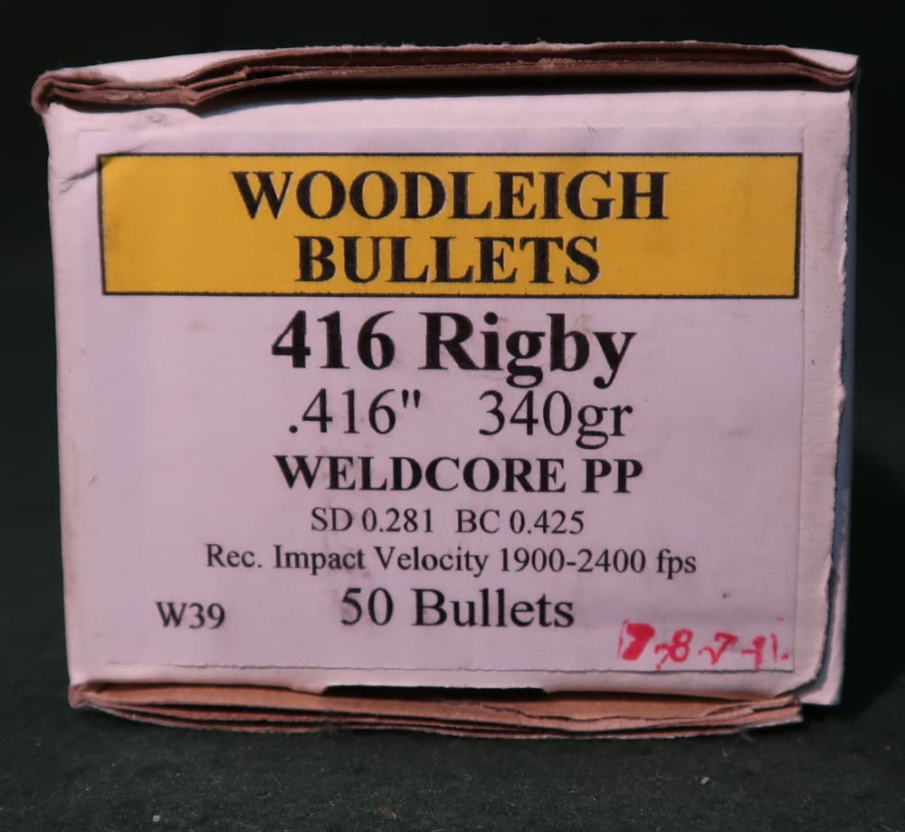  WOODLEIGH WELDCORE .416 DIA. 340 gr. PP, 50 bullets-img-0