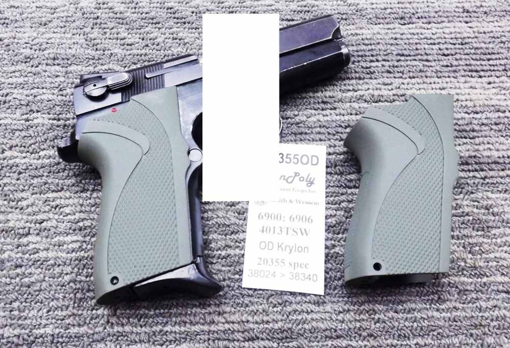 S&W 6904 6906 6946 4013TSW OD Green Grip Smith & Wesson 6900 3 ship free -img-8