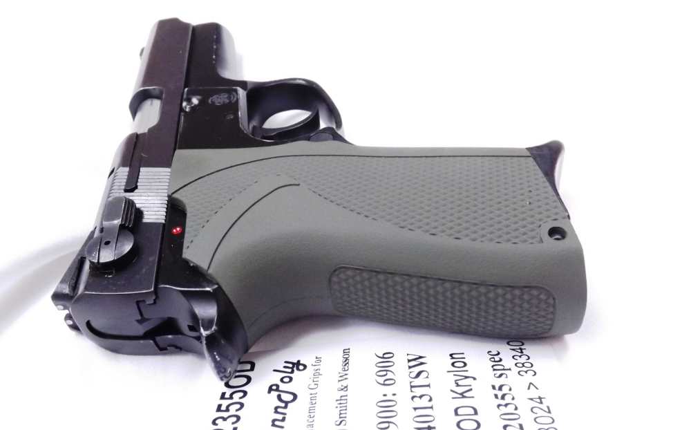S&W 6904 6906 6946 4013TSW OD Green Grip Smith & Wesson 6900 3 ship free -img-15