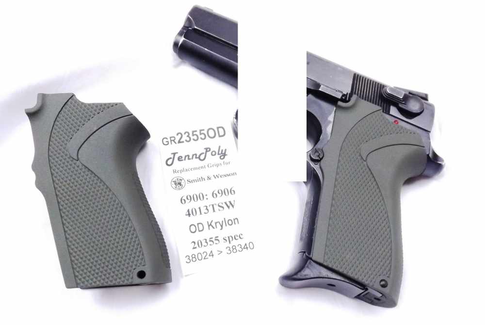 S&W 6904 6906 6946 4013TSW OD Green Grip Smith & Wesson 6900 3 ship free -img-9