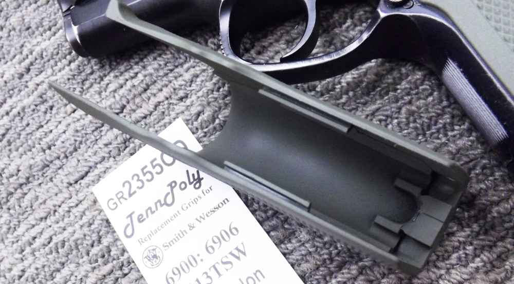 S&W 6904 6906 6946 4013TSW OD Green Grip Smith & Wesson 6900 3 ship free -img-3