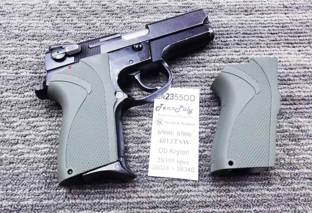 S&W 6904 6906 6946 4013TSW OD Green Grip Smith & Wesson 6900 3 ship free -img-14