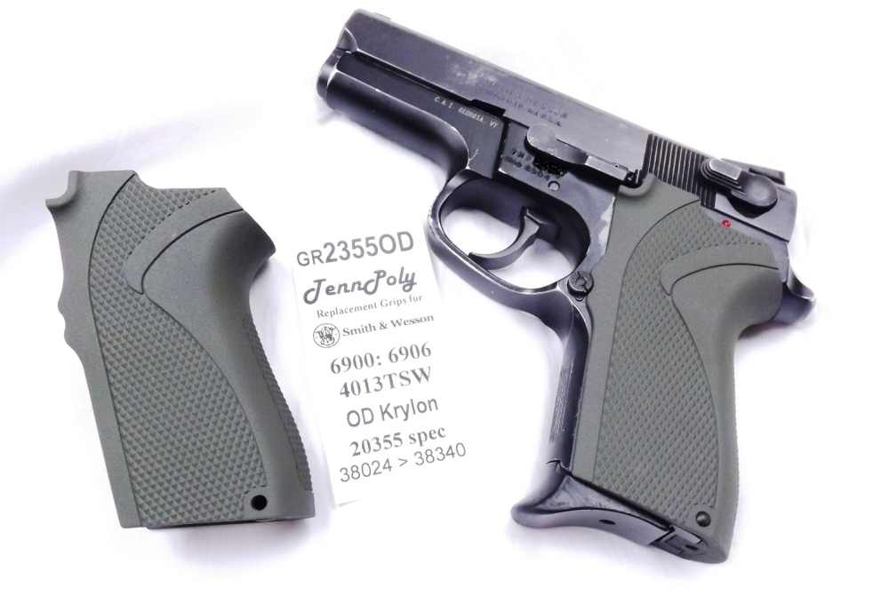 S&W 6904 6906 6946 4013TSW OD Green Grip Smith & Wesson 6900 3 ship free -img-0