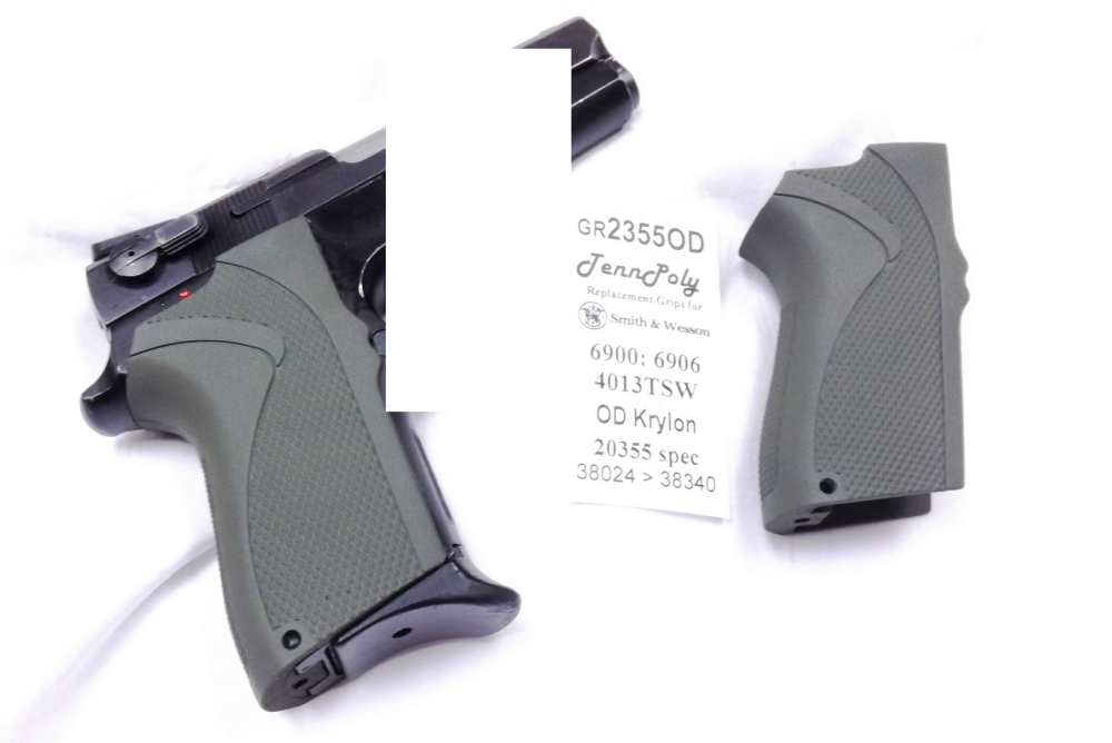 S&W 6904 6906 6946 4013TSW OD Green Grip Smith & Wesson 6900 3 ship free -img-7