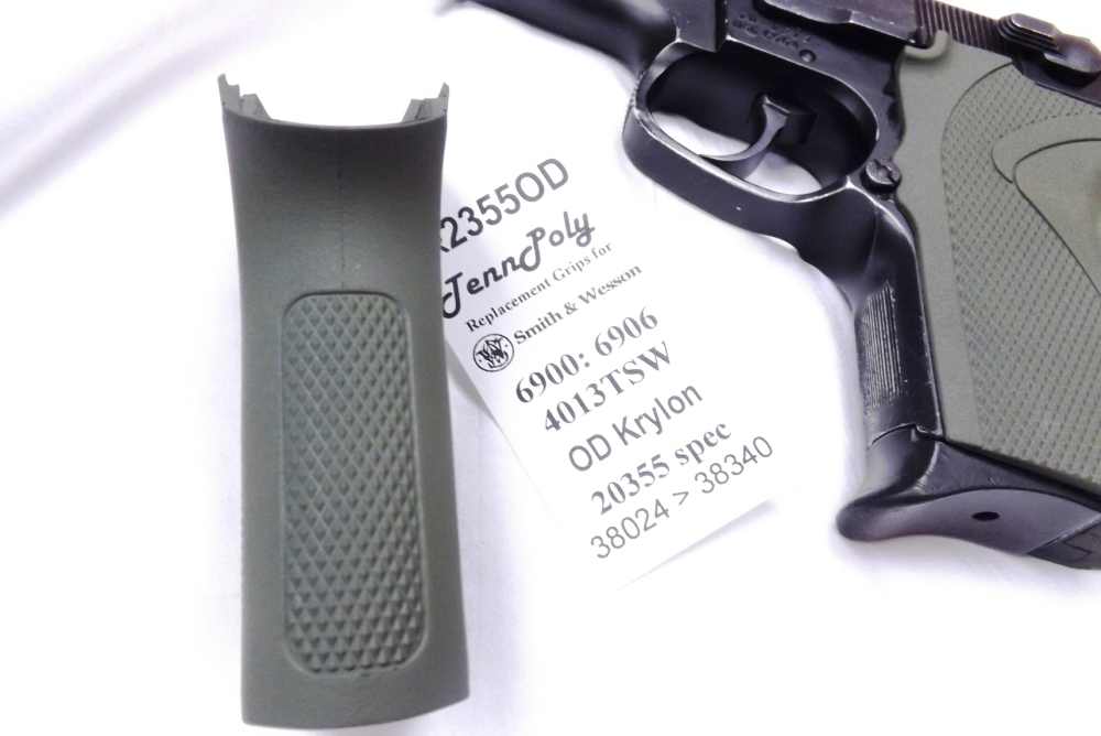 S&W 6904 6906 6946 4013TSW OD Green Grip Smith & Wesson 6900 3 ship free -img-5