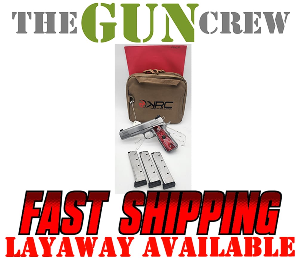 KRC Kings River Custom Level 1 SS 1911 Govt 45ACP W/ Red Mammoth Layaway-img-0