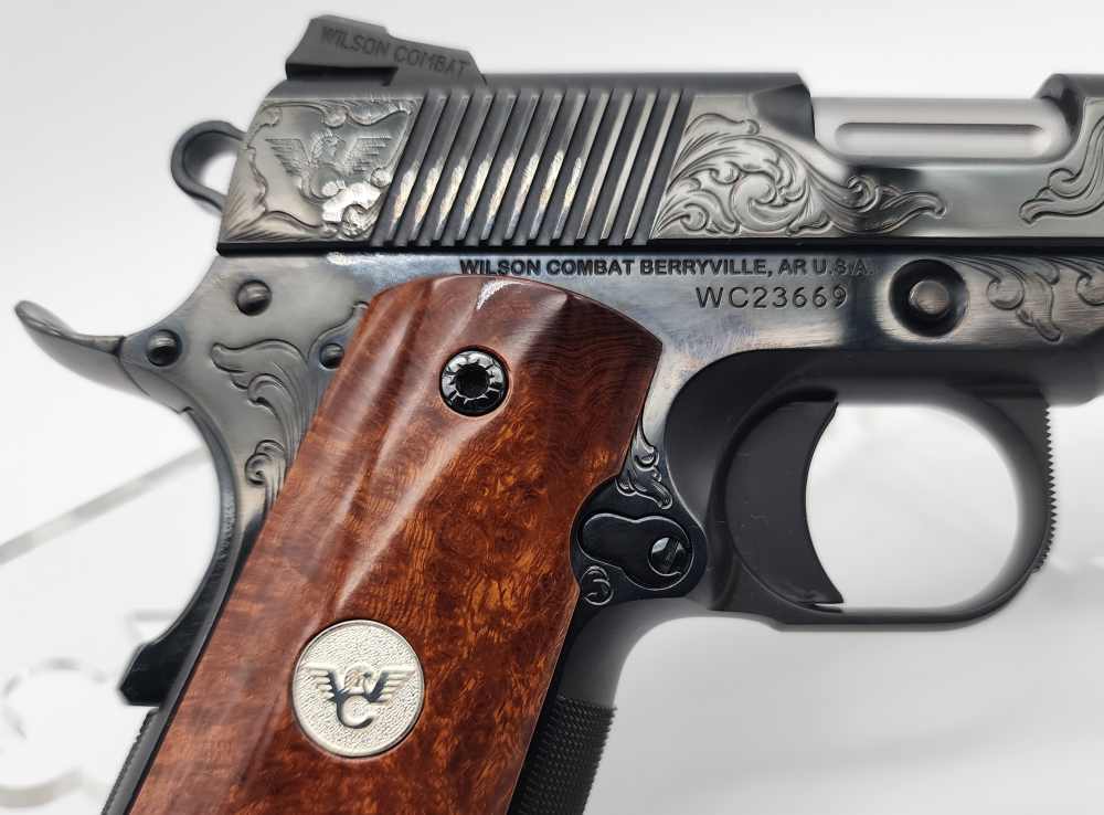 Wilson Combat Tactical Supergrade 1911 45ACP Blued Engraved 5" Layaway-img-8