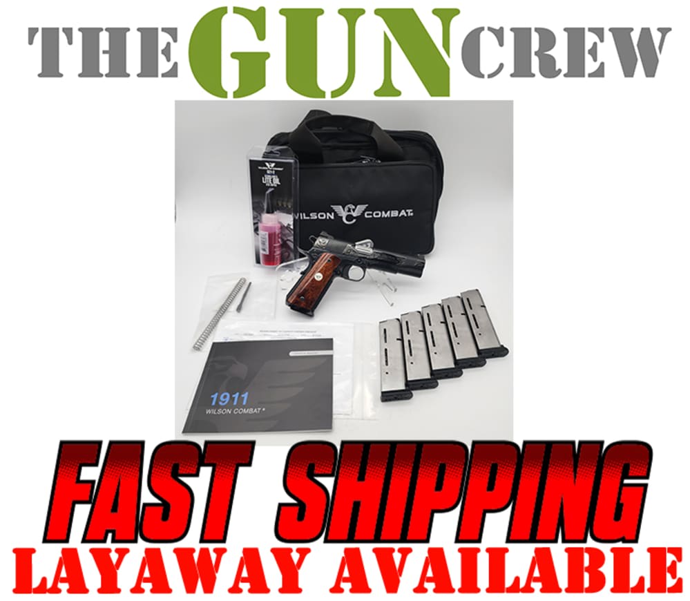 Wilson Combat Tactical Supergrade 1911 45ACP Blued Engraved 5" Layaway-img-0
