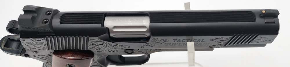 Wilson Combat Tactical Supergrade 1911 45ACP Blued Engraved 5" Layaway-img-29