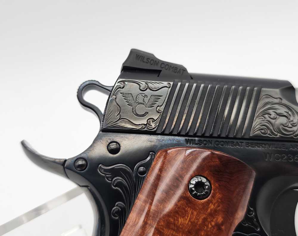 Wilson Combat Tactical Supergrade 1911 45ACP Blued Engraved 5" Layaway-img-7