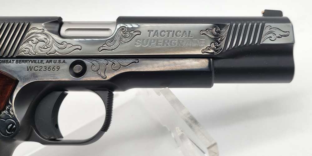 Wilson Combat Tactical Supergrade 1911 45ACP Blued Engraved 5" Layaway-img-10