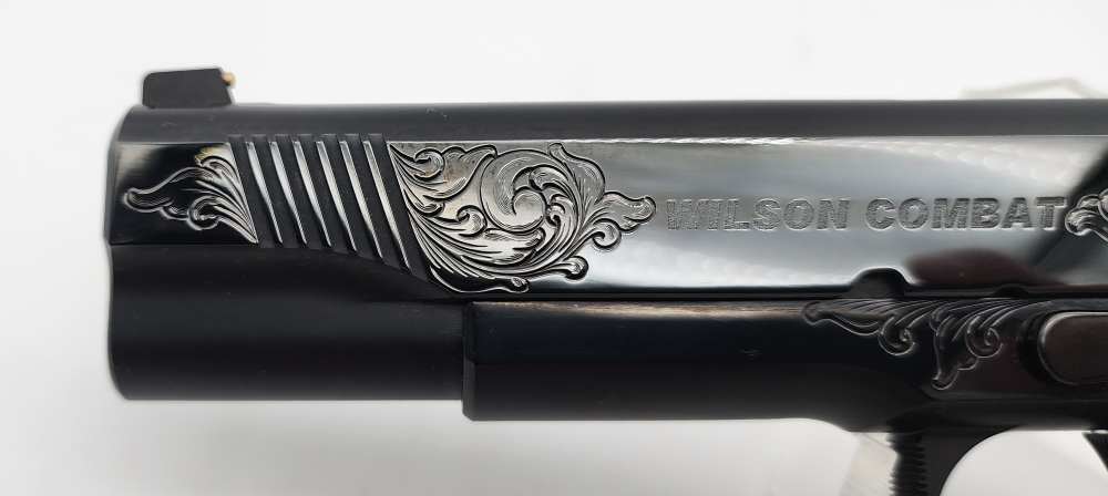 Wilson Combat Tactical Supergrade 1911 45ACP Blued Engraved 5" Layaway-img-21