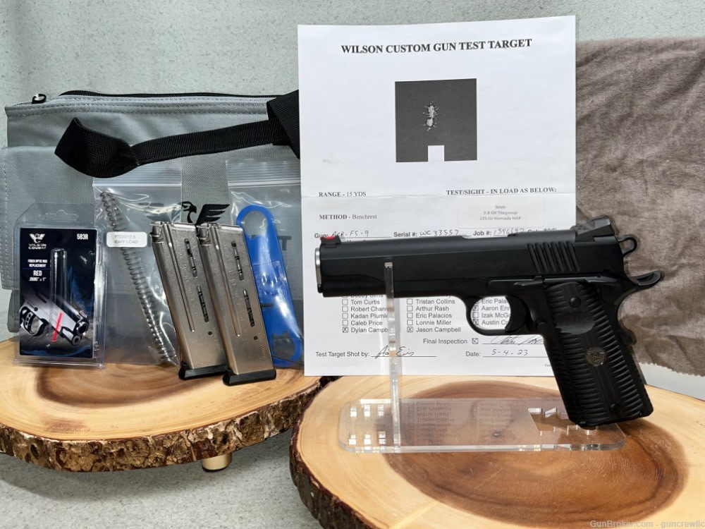 Wilson Combat WC 1911 ACP-FS-9 9mm 5" American Combat Pistol Black LAYAWAY-img-0