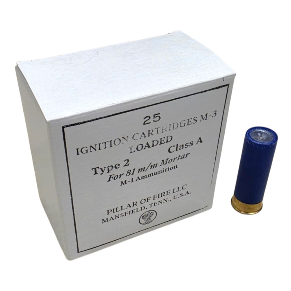 81mm/82mm M3 Ignition Cartridges - 25ct Box-img-1