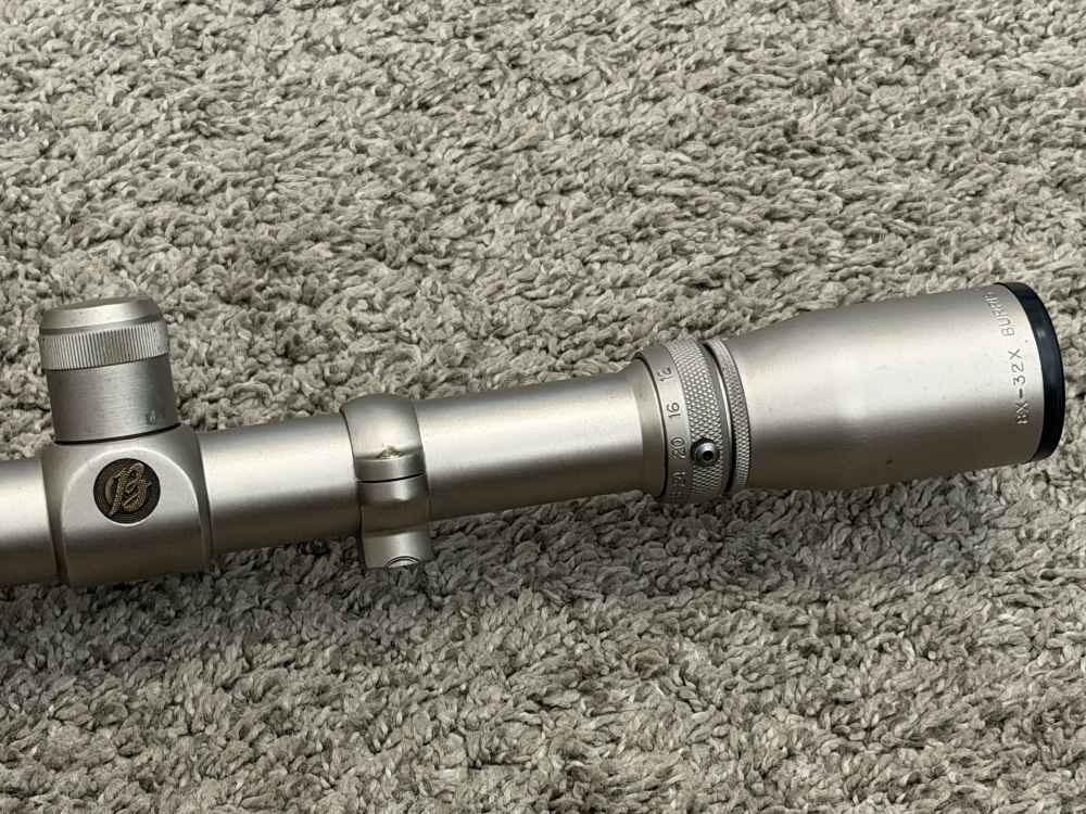 Burris signature 8-32x50 mm rifle scope silver ss 1” tube duplex USA 1/8”-img-1