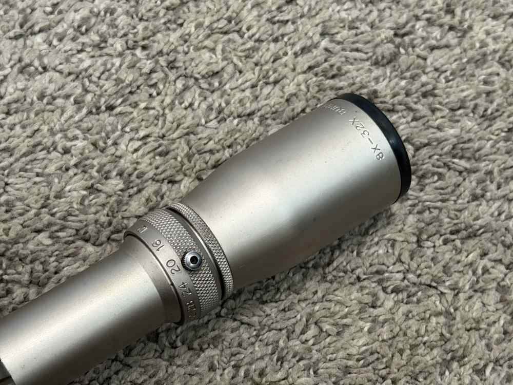 Burris signature 8-32x50 mm rifle scope silver ss 1” tube duplex USA 1/8”-img-9