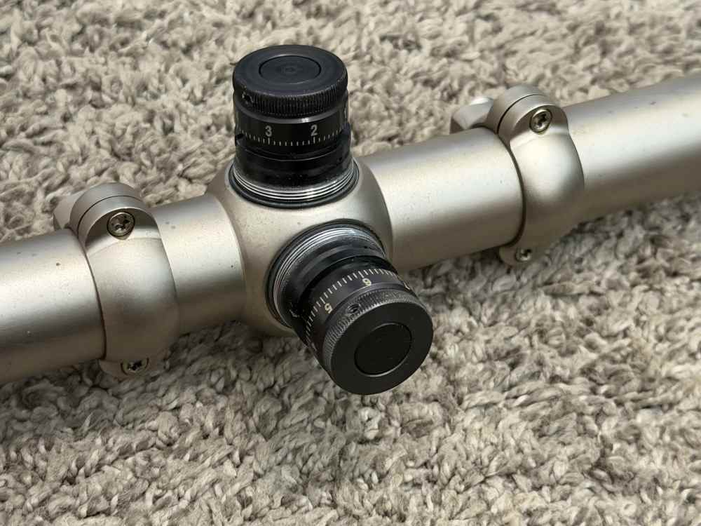 Burris signature 8-32x50 mm rifle scope silver ss 1” tube duplex USA 1/8”-img-10