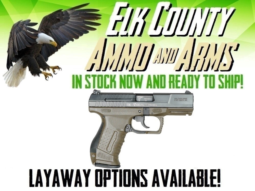 Walther Arms P99 AS Final Edition 9mm 4" OD Green / Black 15 Rds 2874172-img-0