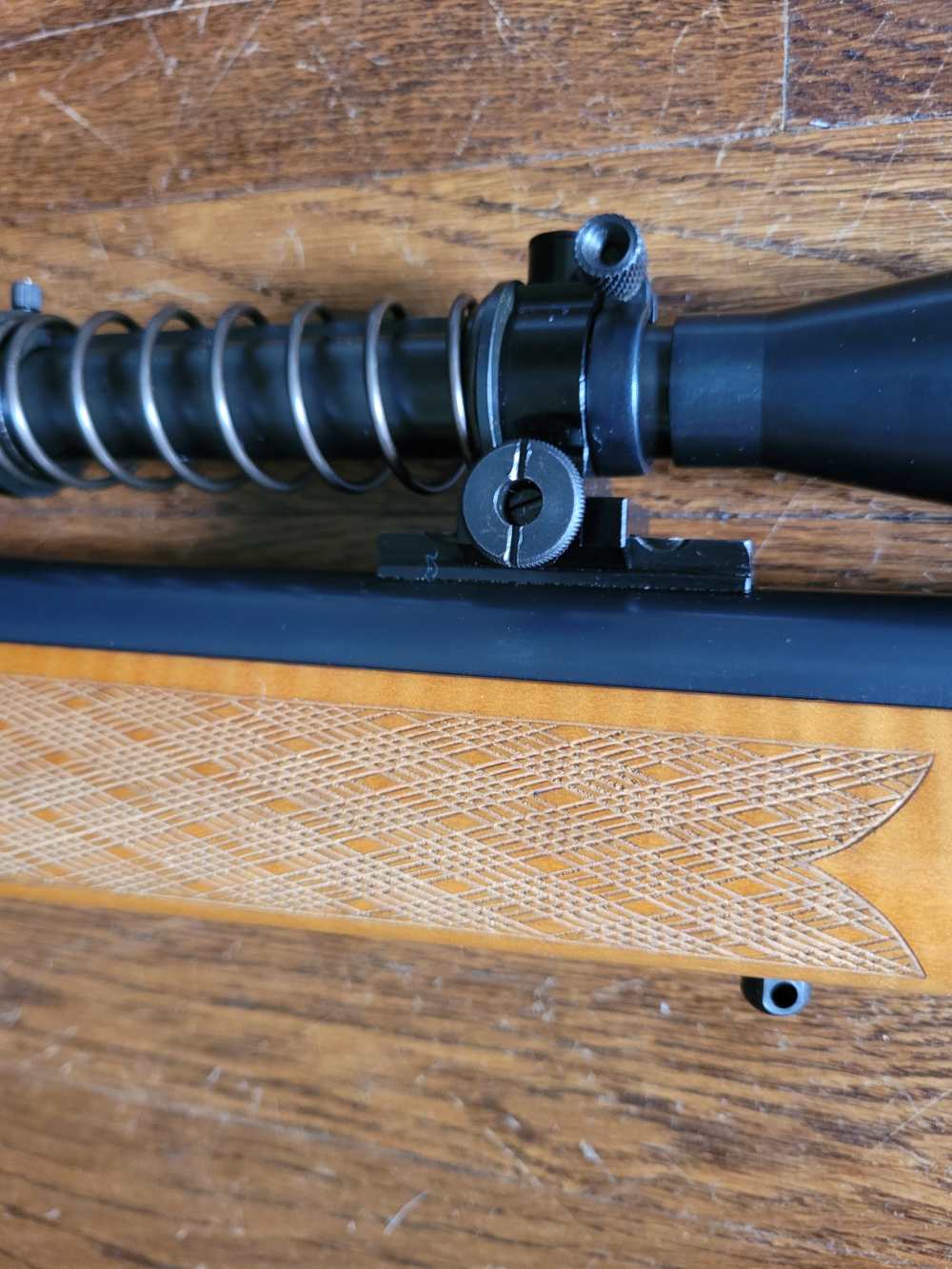 Winchester Model 70 Pre-64 Heavy Varmint .220 Swift Malcom 8x scope-img-2
