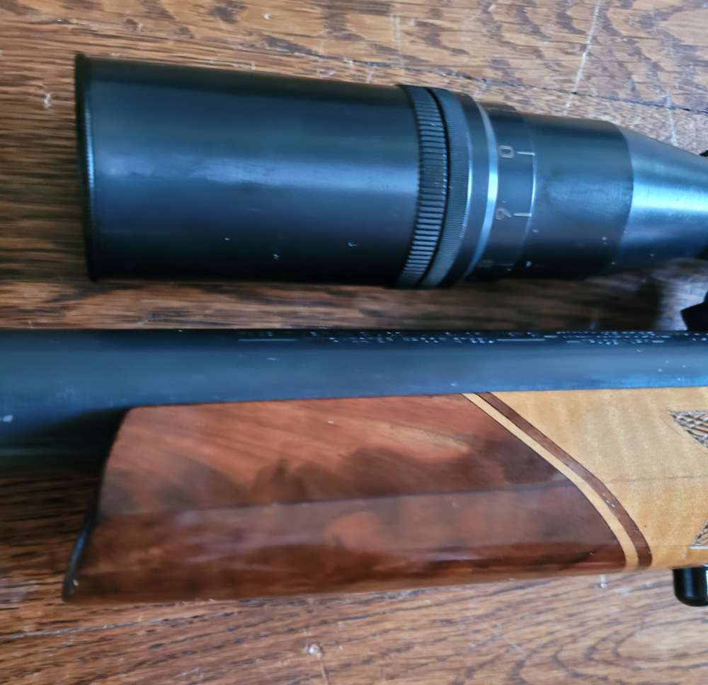 Winchester Model 70 Pre-64 Heavy Varmint .220 Swift Malcom 8x scope-img-24