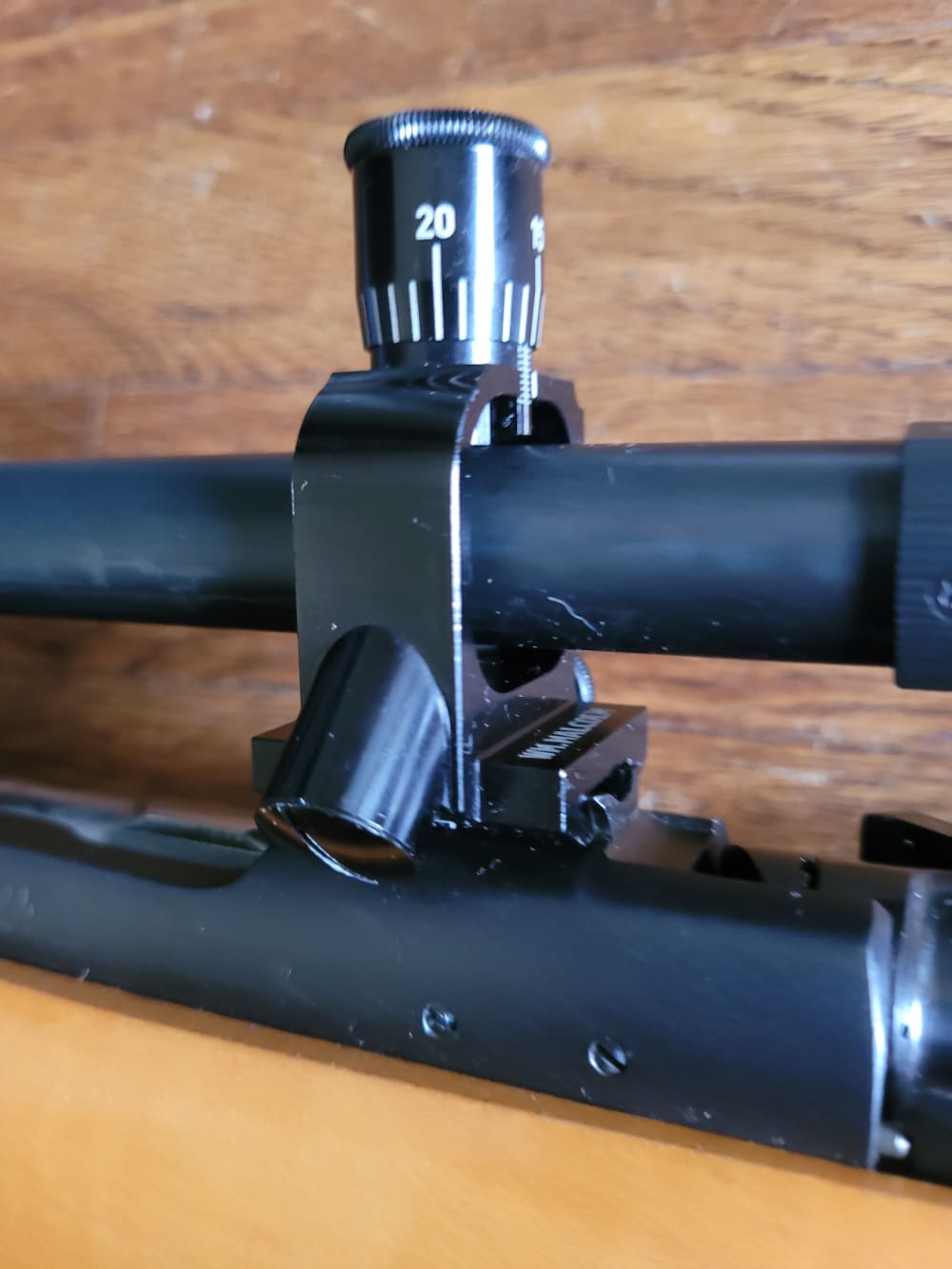 Winchester Model 70 Pre-64 Heavy Varmint .220 Swift Malcom 8x scope-img-11