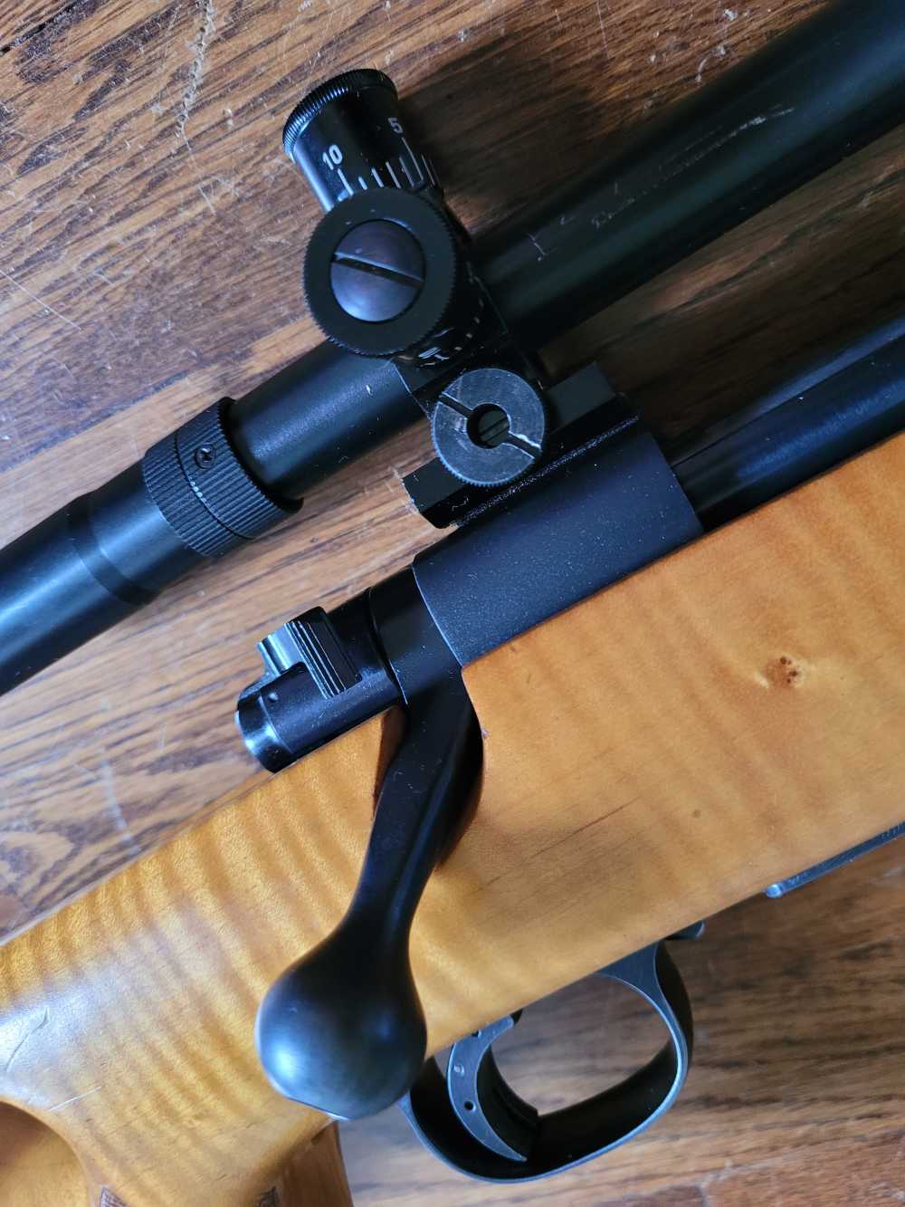 Winchester Model 70 Pre-64 Heavy Varmint .220 Swift Malcom 8x scope-img-26